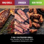 Woodfire Electric BBQ Grill & Smoker with Stand & Cover - product image 4