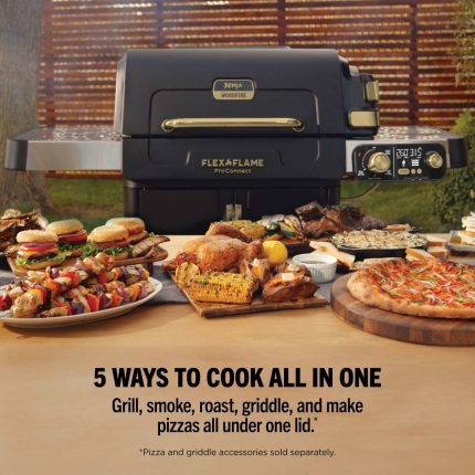 FlexFlame ProConnect Gas BBQ & Outdoor Cooking System Ultimate 5-in-1 Bundle - Black & Stainless Steel - product image 2